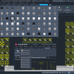 Plug-in entreprise EDWGPROS Hachures dans AutoCAD 2027 affichant une bibliothèque de plus de 230 motifs de hachures avec outils de gestion des échelles et de légende automatique, compatible AutoCAD LT 2024, AutoCAD Electrical, MEP, Architecture, Map 3D et Plant 3D.