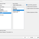 Boîte de dialogue Champ AutoCAD configurée pour afficher le nom du fichier DWG sans extension