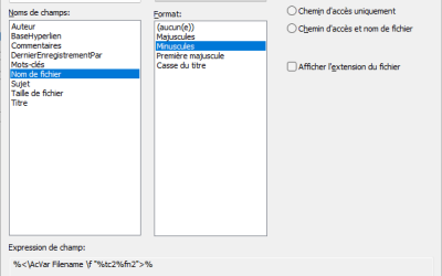 AutoCAD : insérer automatiquement le nom du fichier DWG dans un texte ou un cartouche